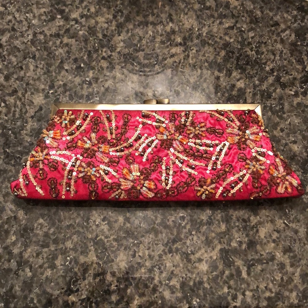 Ziba Collection - Beaded Convertible Clutch Bag